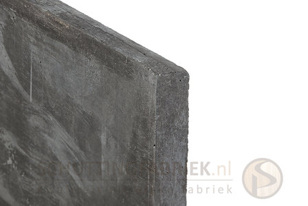 Onderplaat beton Antraciet, uitsluitend voor sleufpaal, lang 1800.