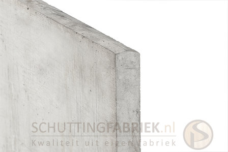 Onderplaat beton Wit Grijs, uitsluitend voor sleufpaal, lang 1800.
